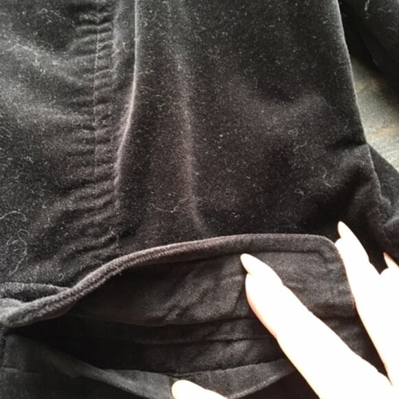 NWOT! Michael Kors Black military style velvet jacket with silver buttons xs - Picture 11 of 12